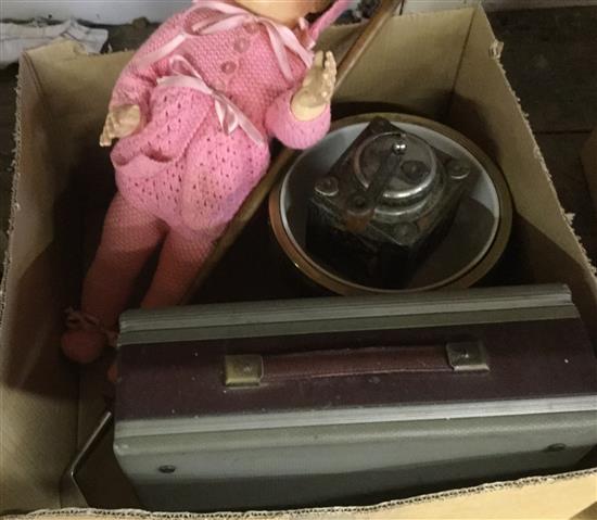 1950s doll, Alba Radio, Hickory stick, etc